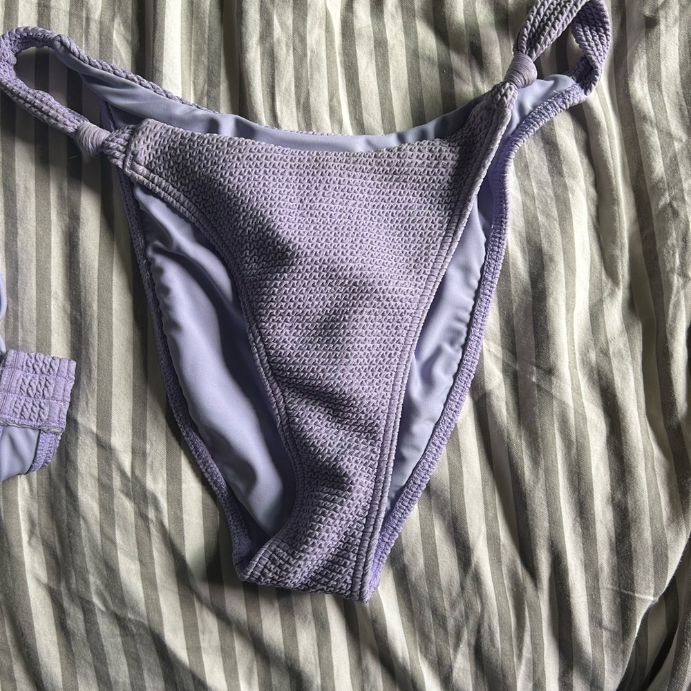 Lilac Textured Bikini set